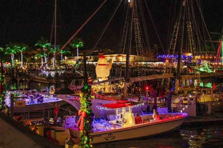 celebrate the holidays in key west lighted boat parade